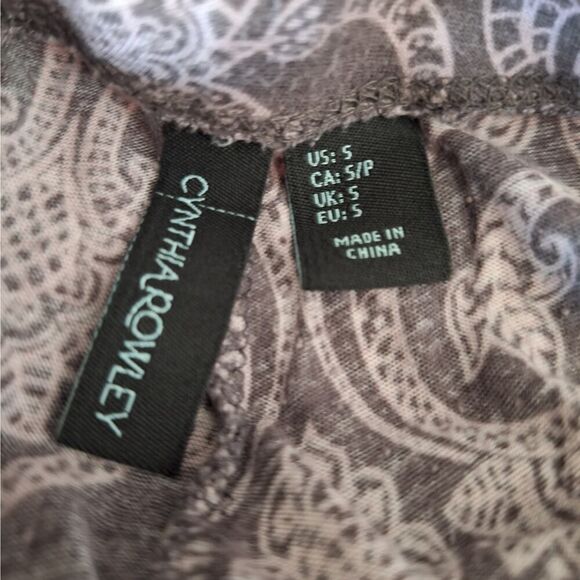 Cynthia Rowley Womens Leisure Pants Flare Moroccan Print Gypsy Hippie Boho Small - Picture 2 of 7